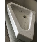 lavabo angolare in marmo 39x39 16
