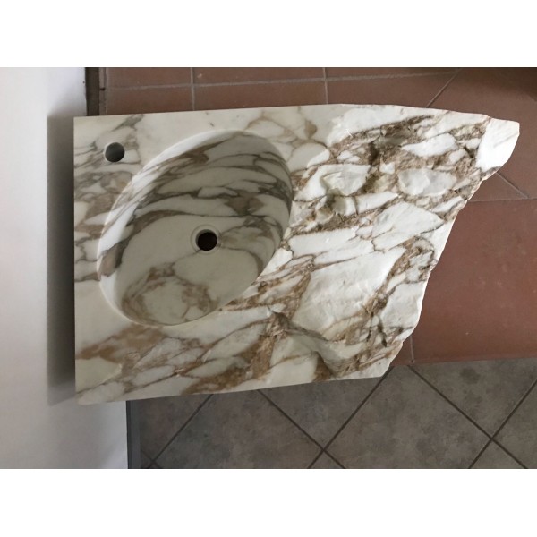 lavabo in marmo scavato 91x51 h16