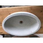 lavabo ovale in pietra 